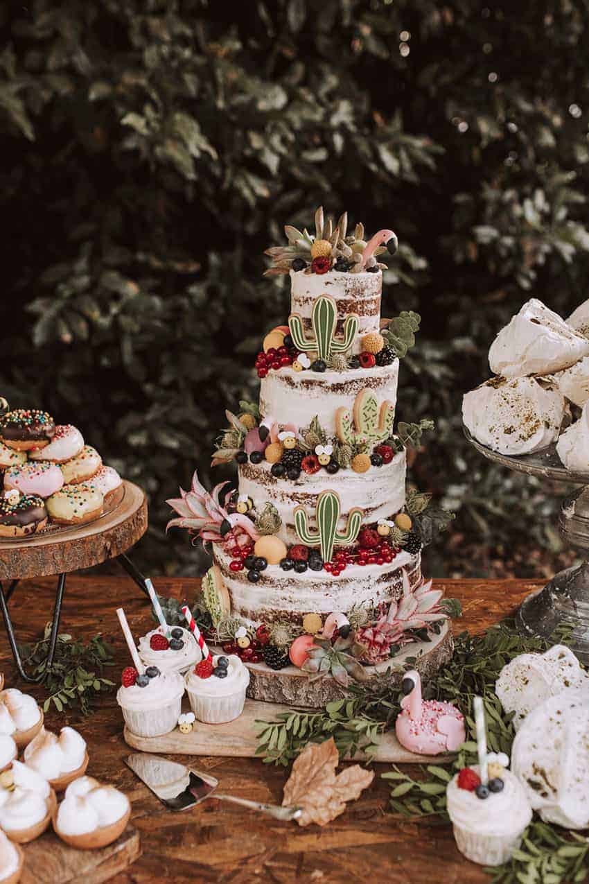 tartas de boda decoración banquete