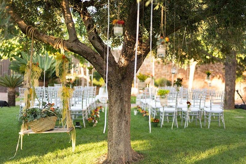 ideas para decorar bodas al aire libre decoración del jardín