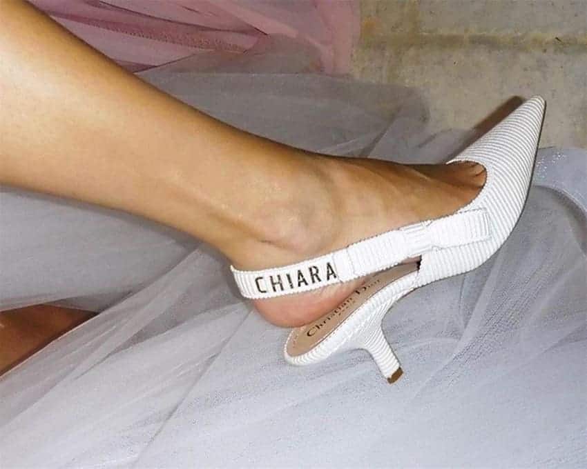 los zapatos de novia de Chiara