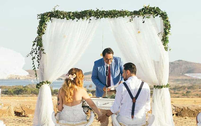 altares para bodas al aire libre