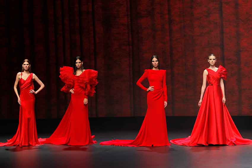 vestidos rojos de Pronovias