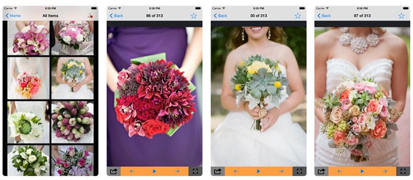 Apps para bodas. Wedding bouquet ideas