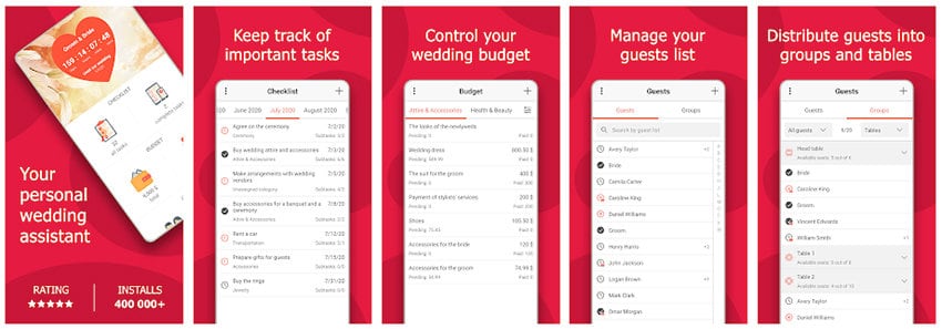 Apps para bodas. MyWed
