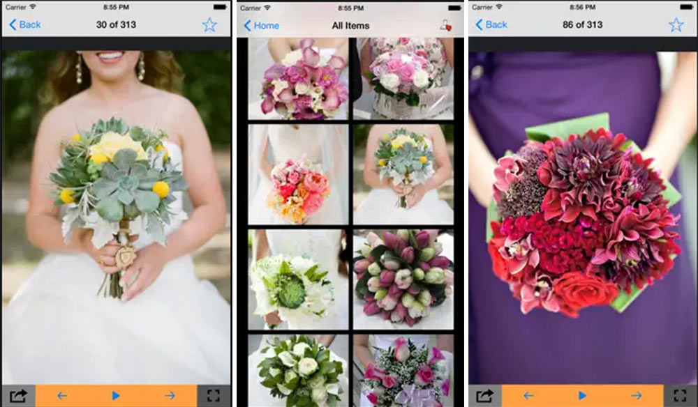 Apps para bodas // Wedding bouquet ideas