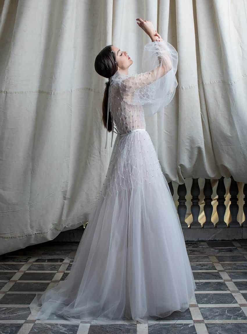 vestidos de novia con transparencias