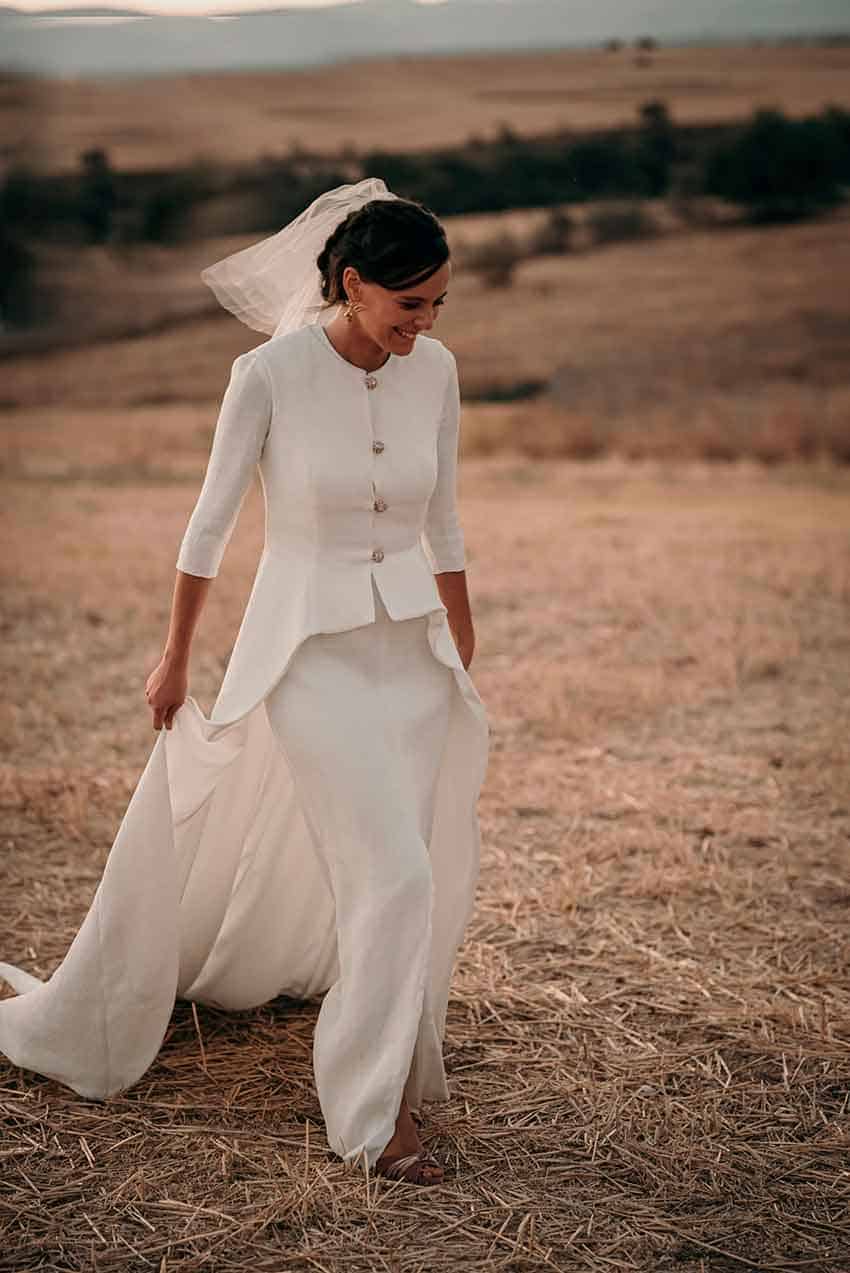 Lorena Merino Atelier vestido desmontable de novia