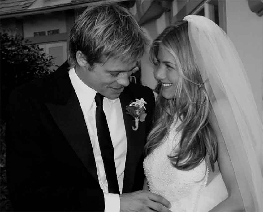 los detalles de la boda de Jennifer Aniston y Brad Pitt