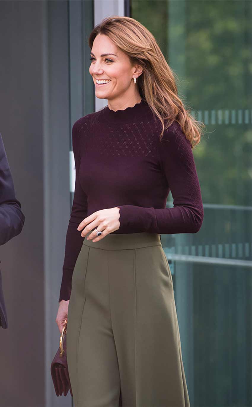 Kate Middleton pantalón tiro alto