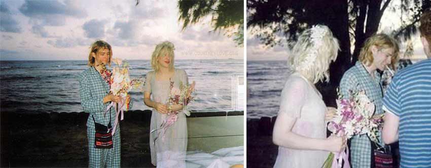 Boda de Kurt Cobain y Courtney Love