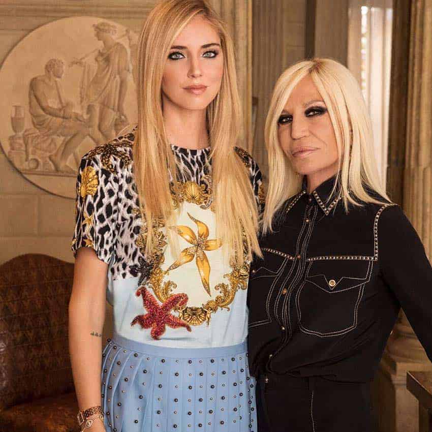 Donatella Versace y Chiara Ferragni 