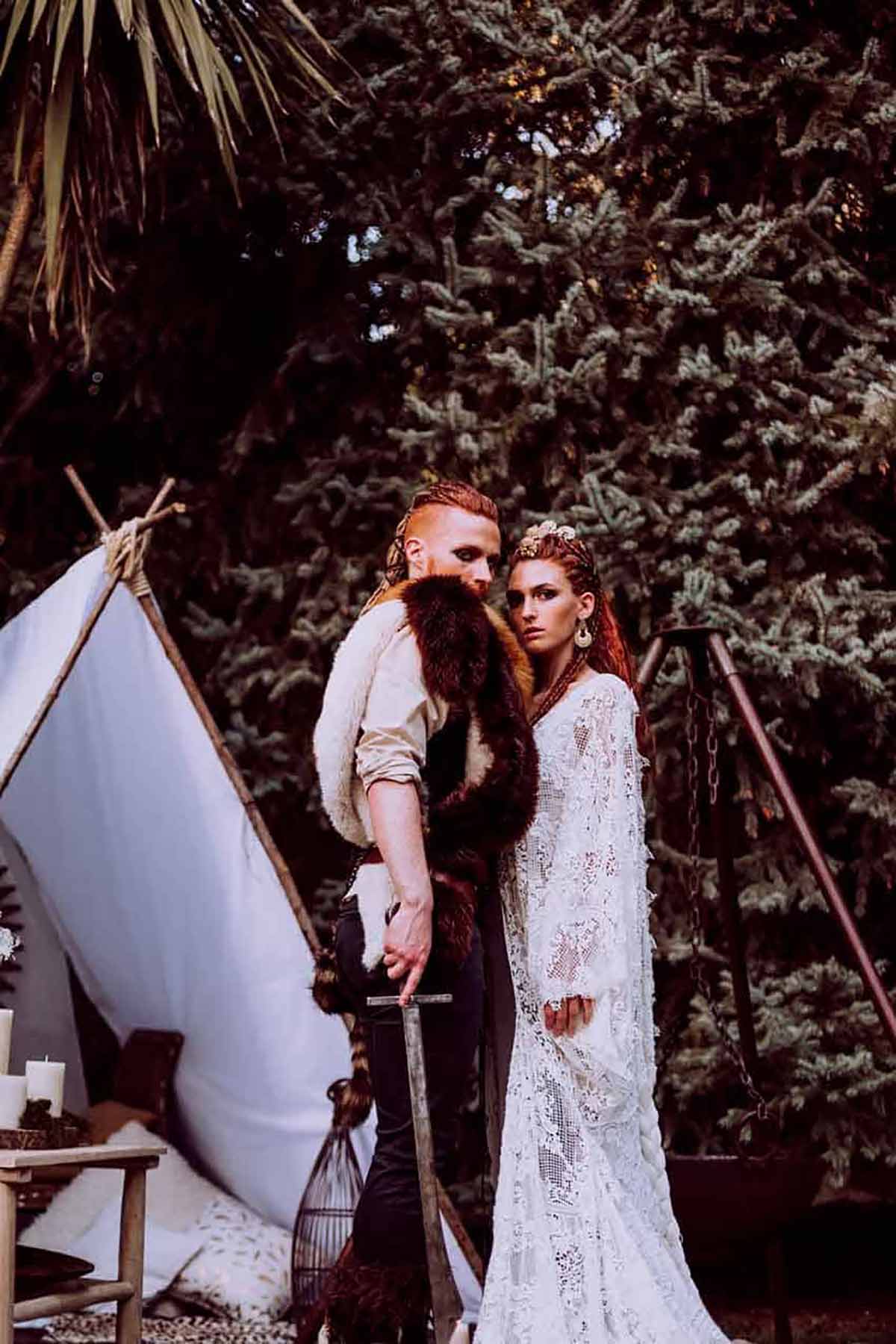 vestidos de novia vikinga