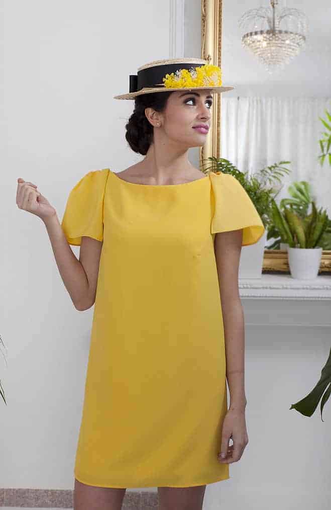 vestido invitadas en amarillo