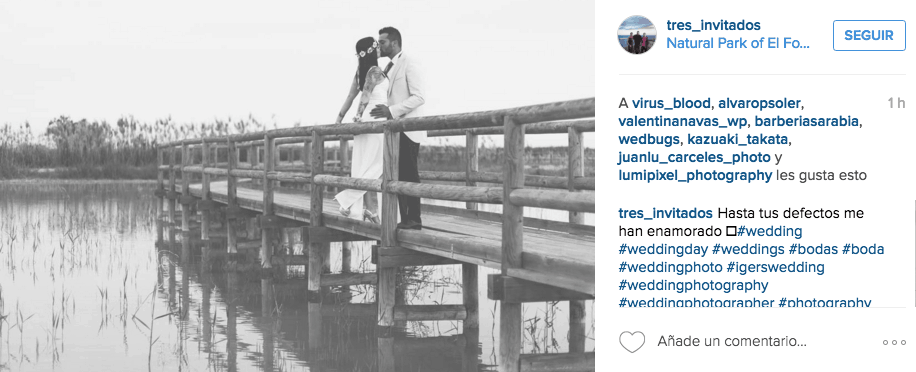 utilizar instagram en la boda fotos