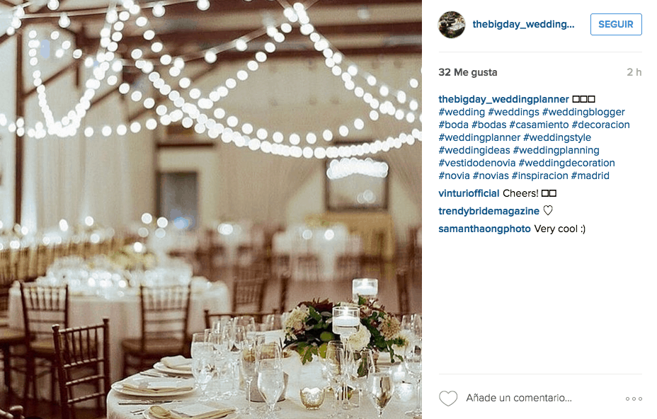 utilizar instagram en la boda hashtag