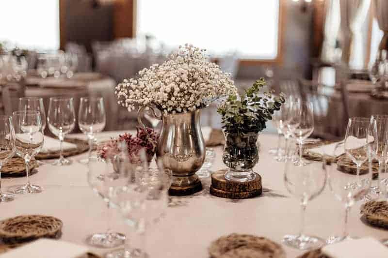 3 claves para la decoración de las mesas de boda