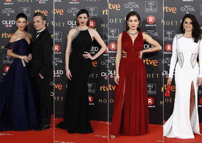 alfombra roja de los premios Goya 2018