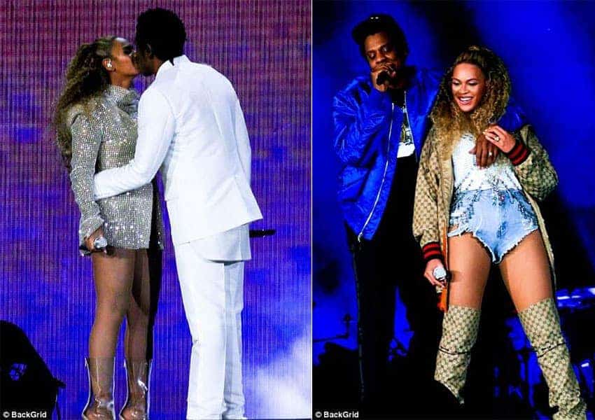 Beyoncé y Jay Z muestras fotos de su décimo aniversario 