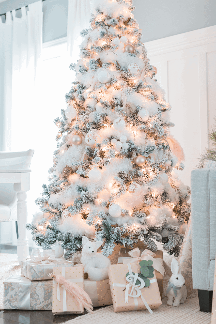 decoración Navidad 2017 blanco