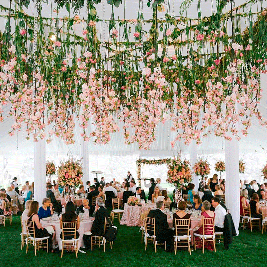 ideas de decoración con flores para bodas