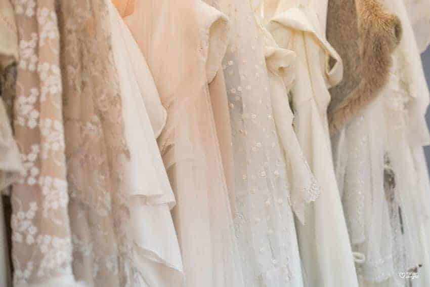 el vestido de novia de Miriam Alegría 