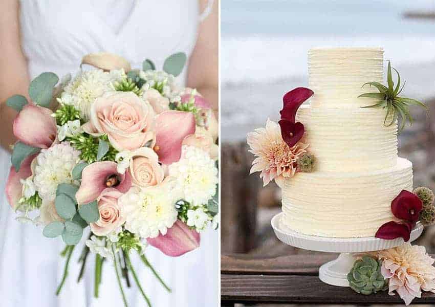 Alcatraces: flores para una boda original