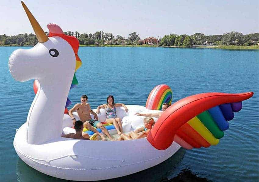 flotador de unicornio gigante