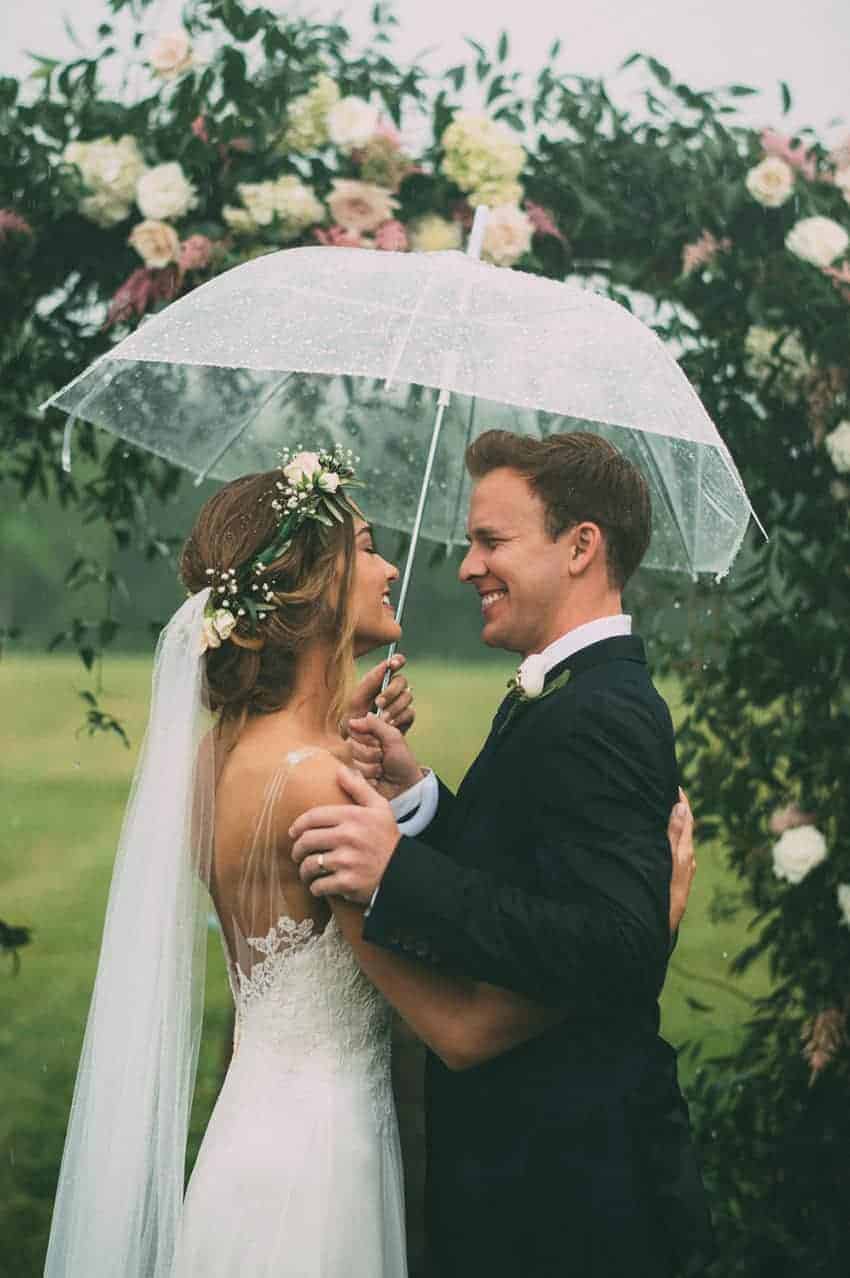 sobrevivir a una boda bajo la lluvia