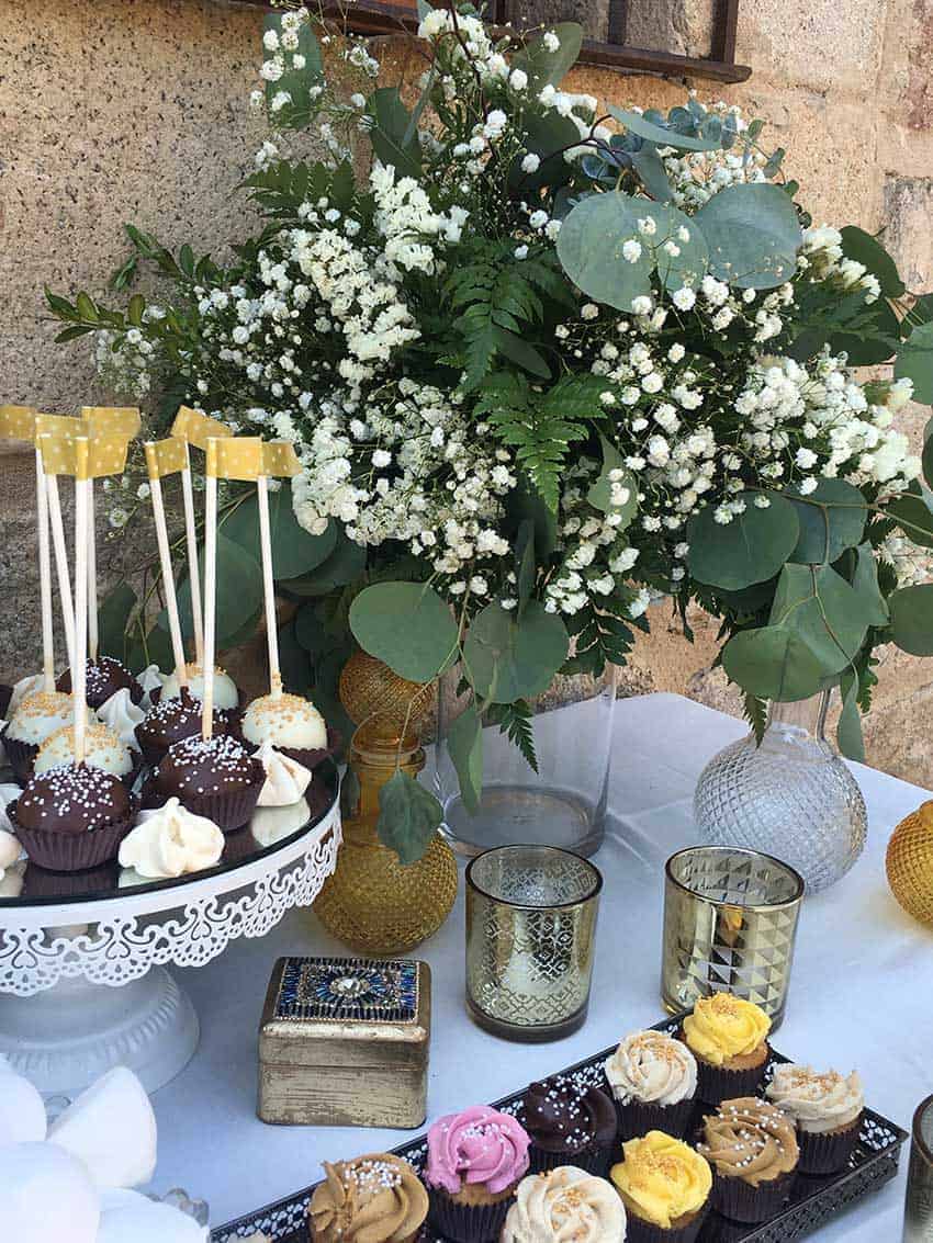 mesas dulces para bodas en verano 