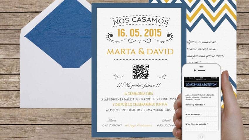Invitaciones de boda digitales