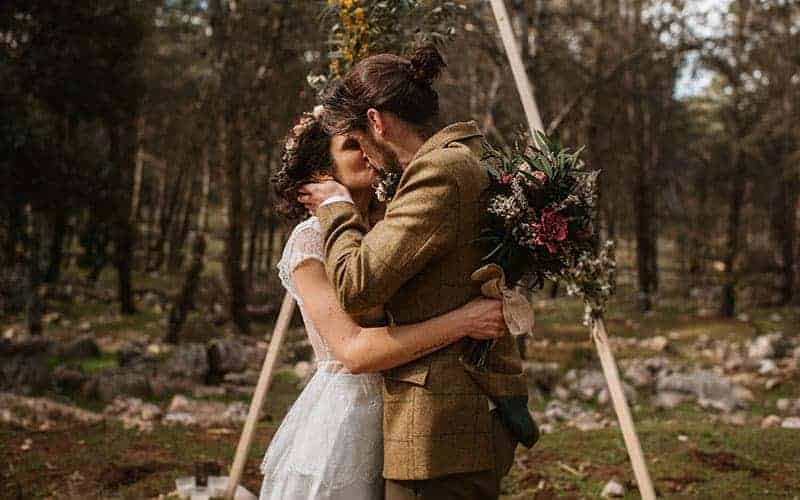 momento del beso en tu boda