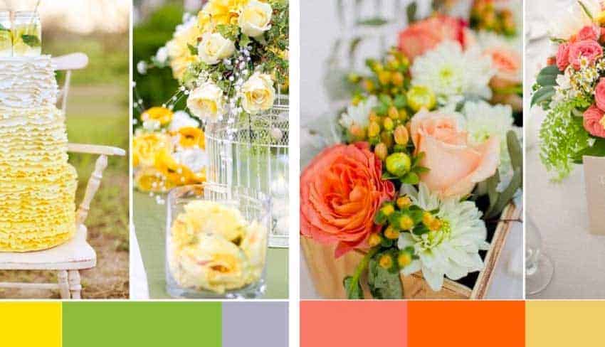 cómo elegir paleta de colores boda