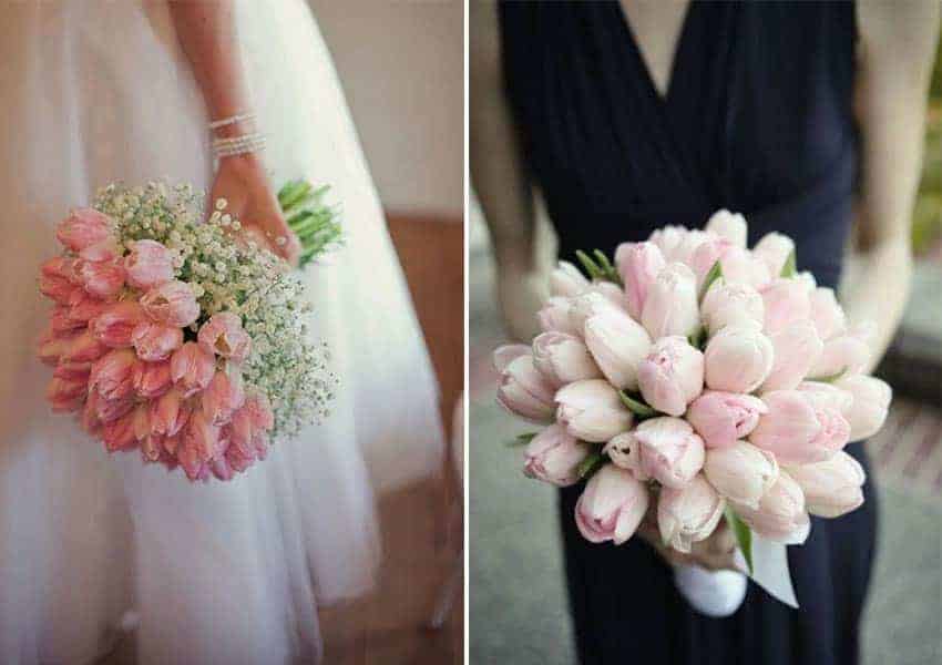 tulipanes para decoración de bodas 