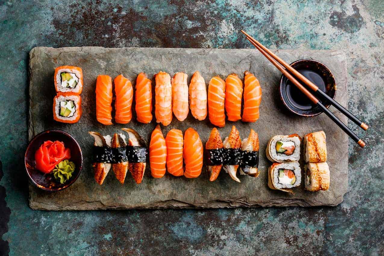 opciones para servir el sushi en tu boda