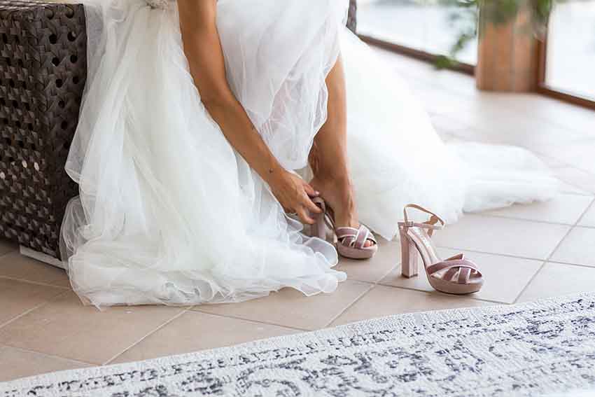 sandalias nude para novias
