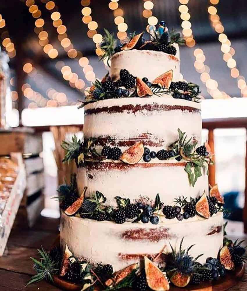 tartas de boda de invierno
