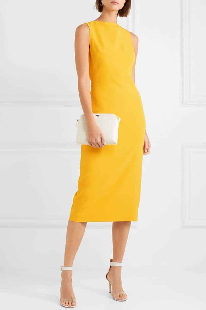 vestido amarillo de Meghan Markle