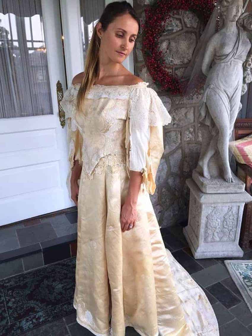 vestido de novia de 120 años