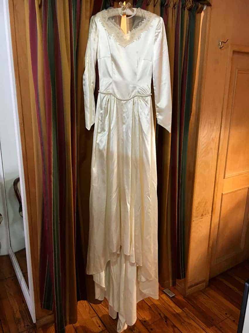 El vestido de novia de su abuela