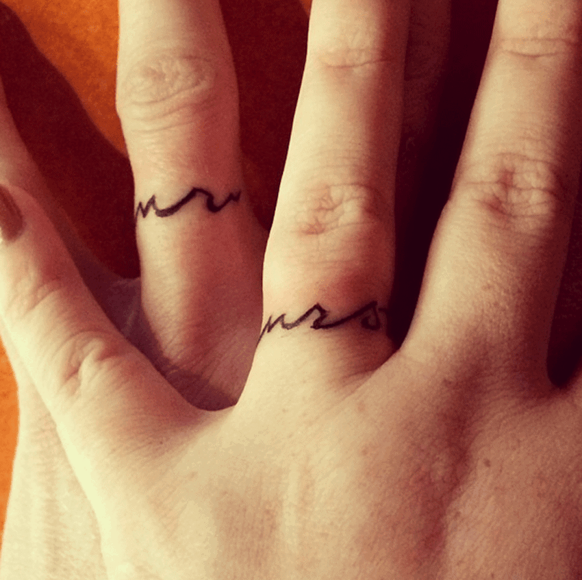 anillos de tatuaje compromiso