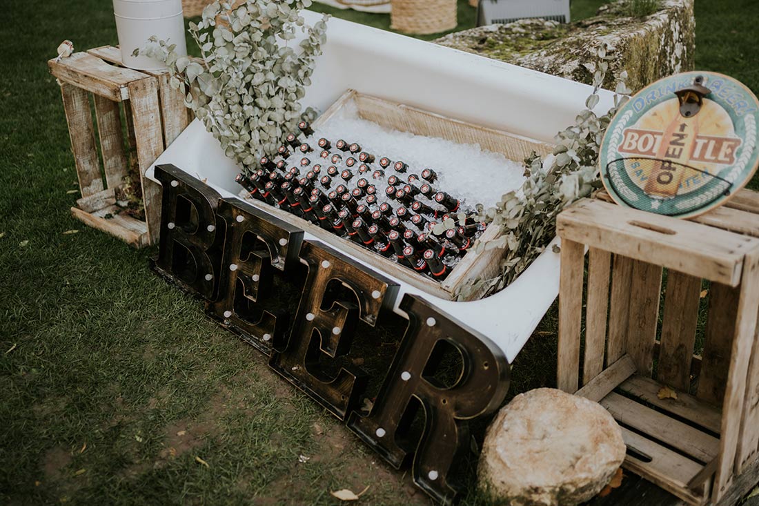 rincón de cervezas cóctel boda