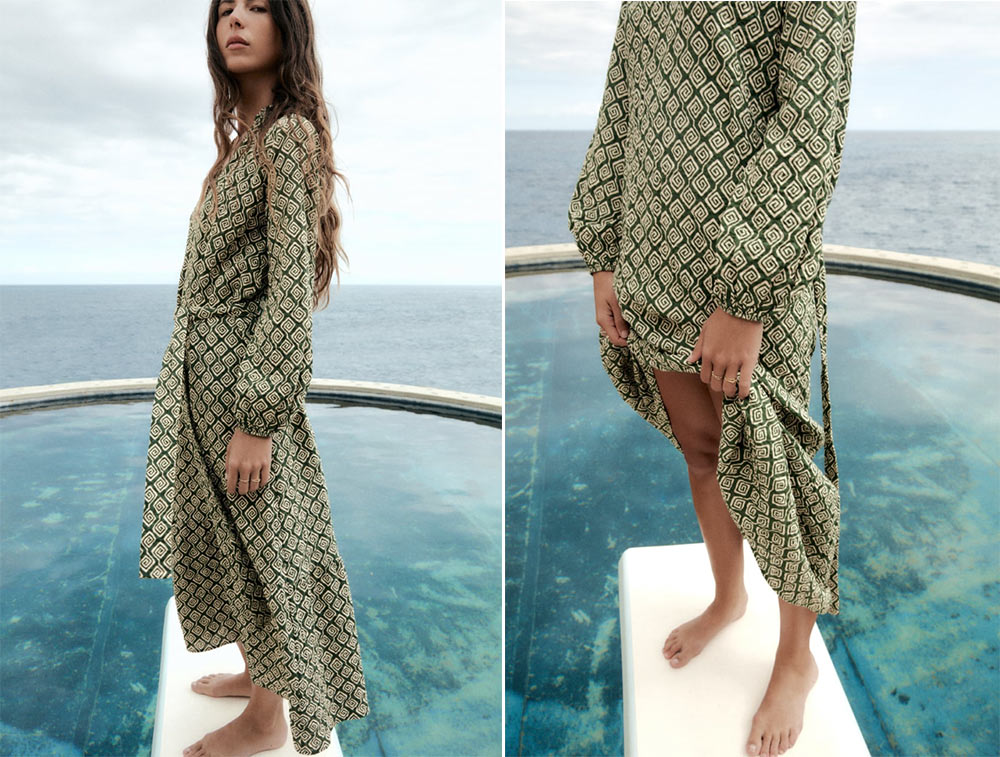 Vestidos hippies // Diseño: Zara 
