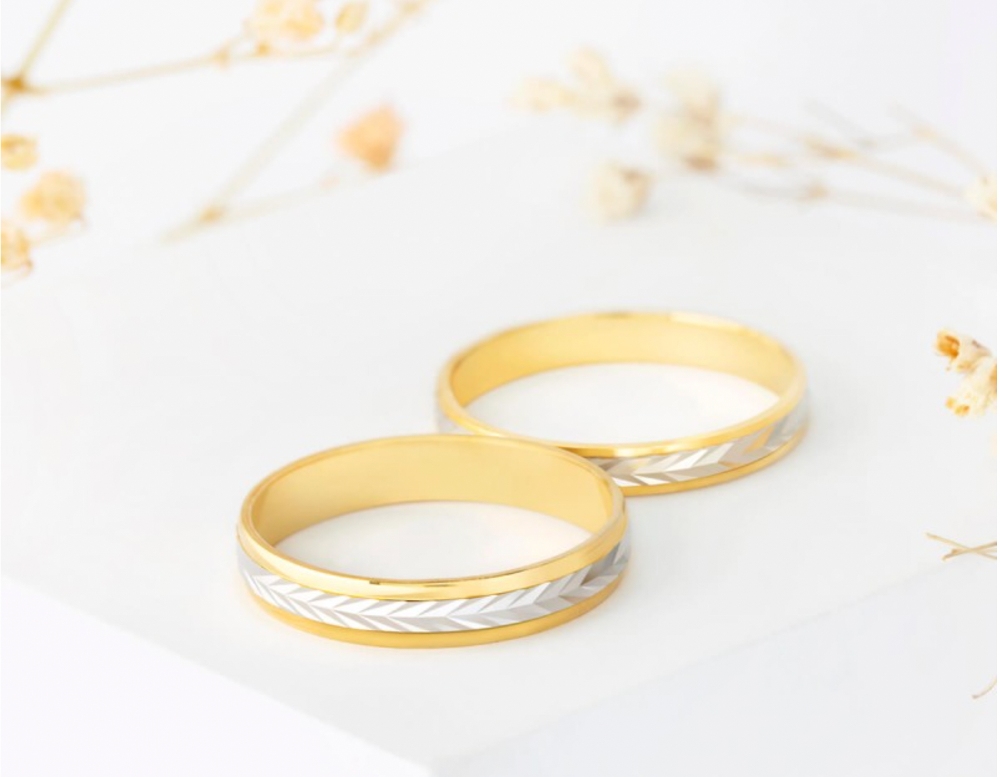 anillos de oro para novios