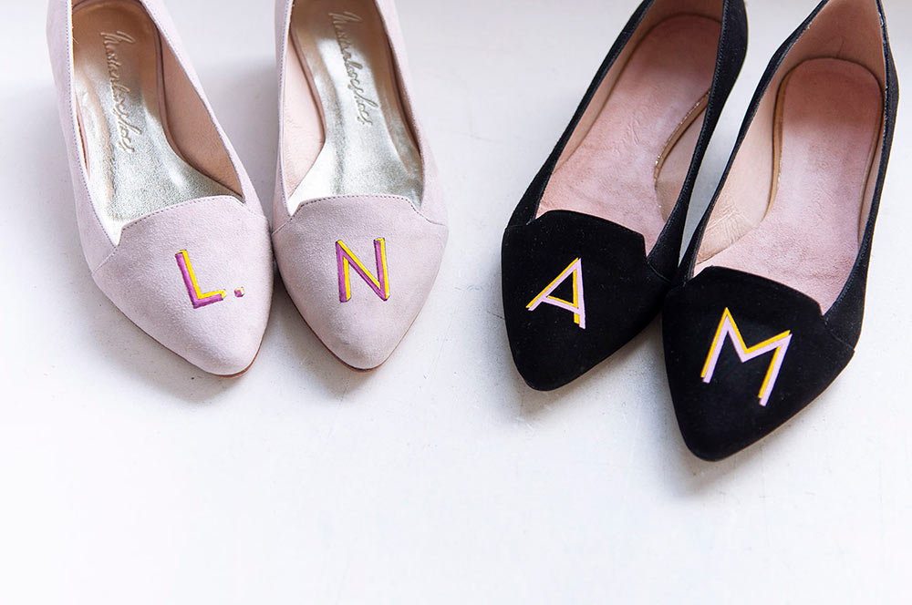 Zapatos planos para novias // Diseño: Marian Love Shoes