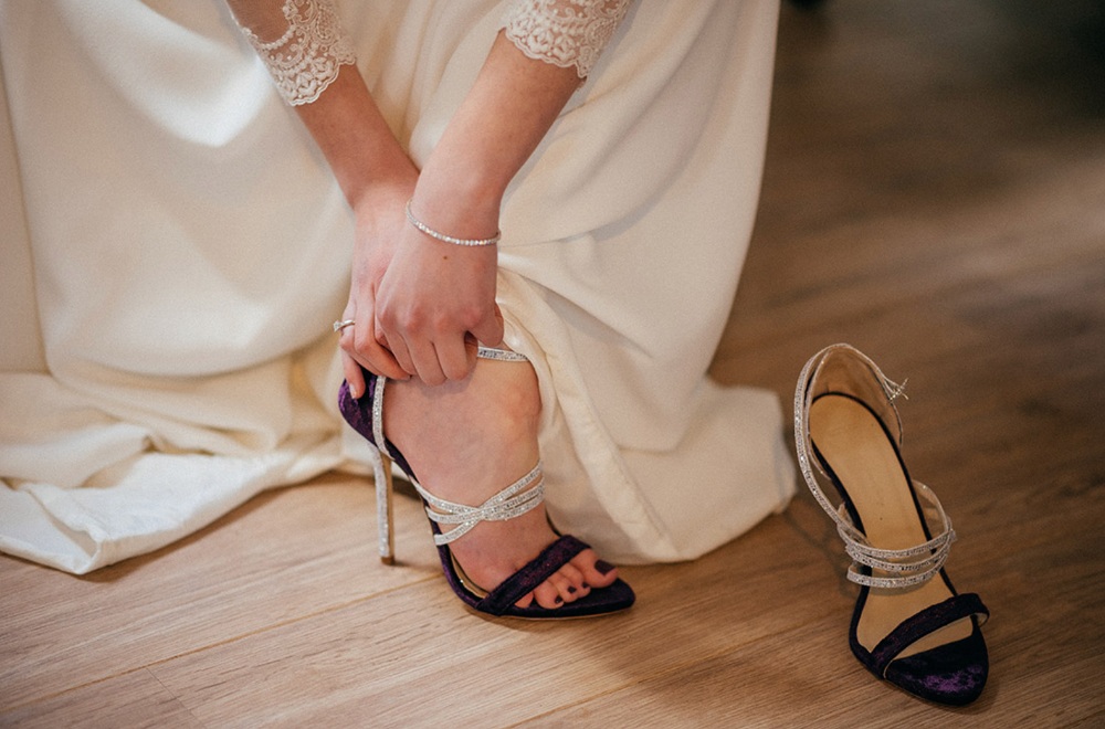 Zapatos de novia cómodos y elegantes para día
