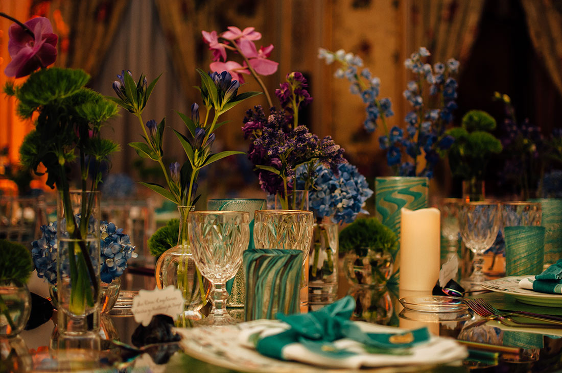 Decoración floral banquete