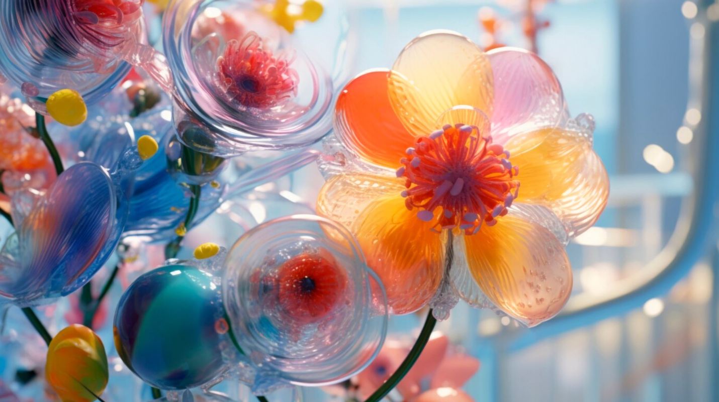 bodas de cristal flores para decorar la mesa de invitados