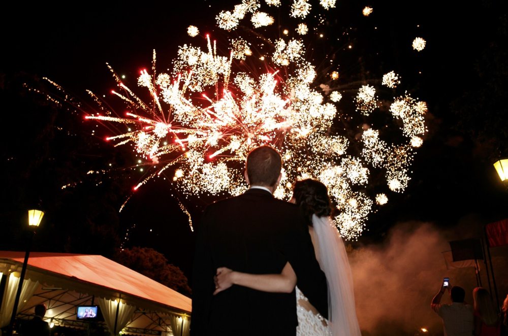 fuegos artificiales para bodas