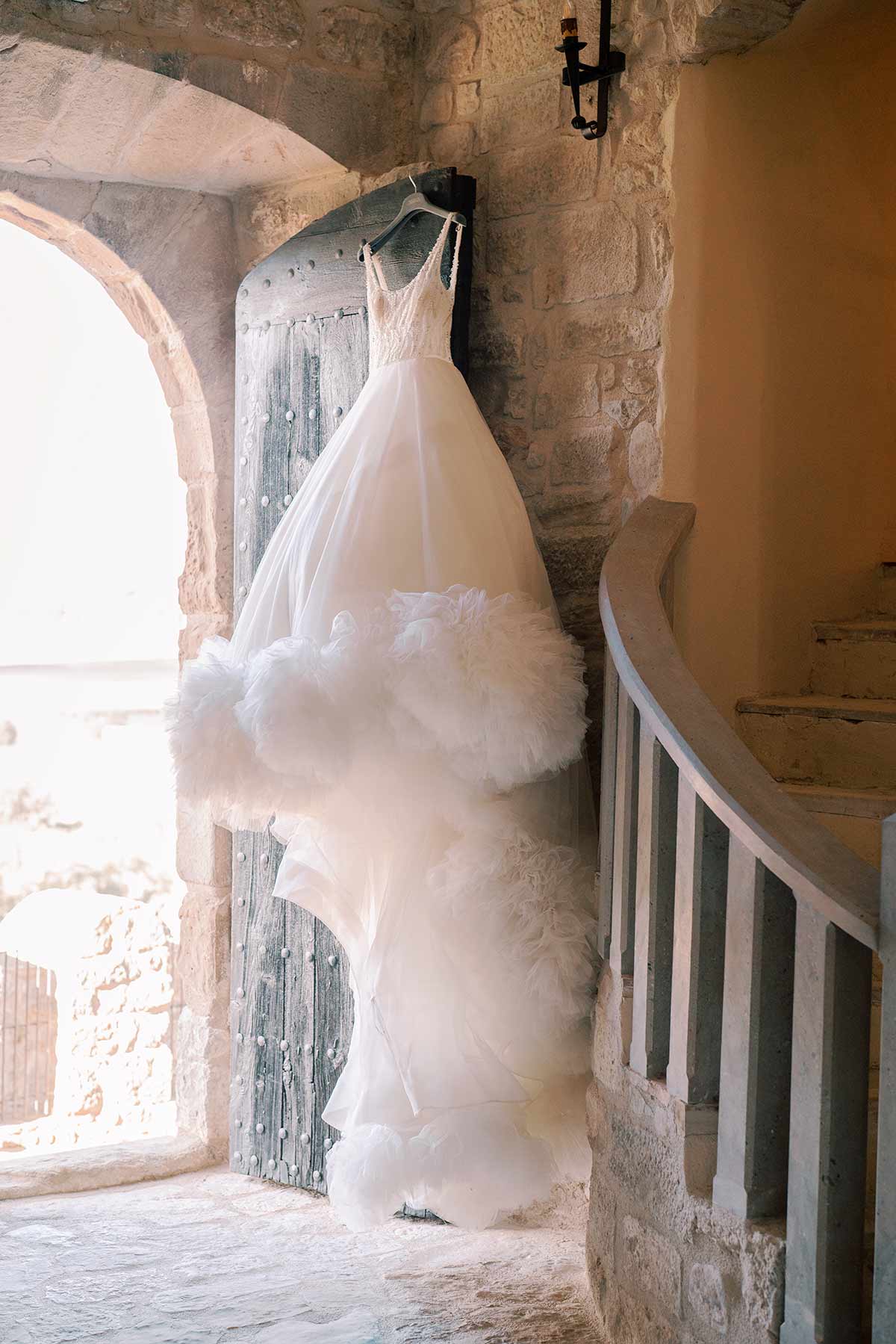 Vestido de novia en el Castillo de Enfesta
