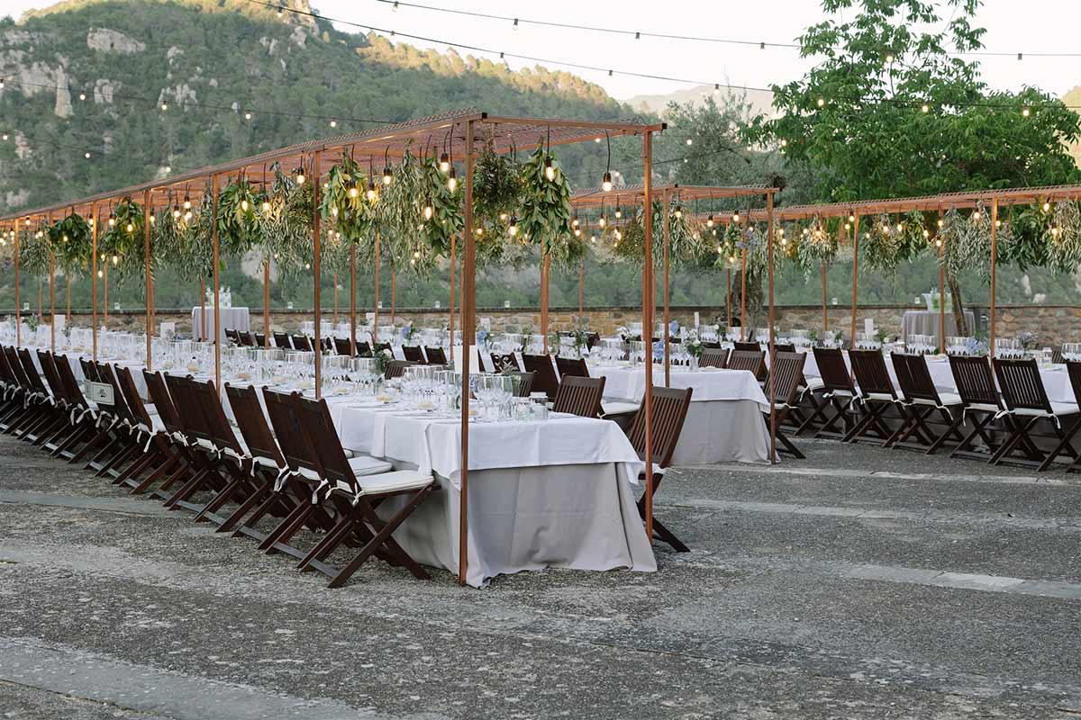 Mesas banquete bodas