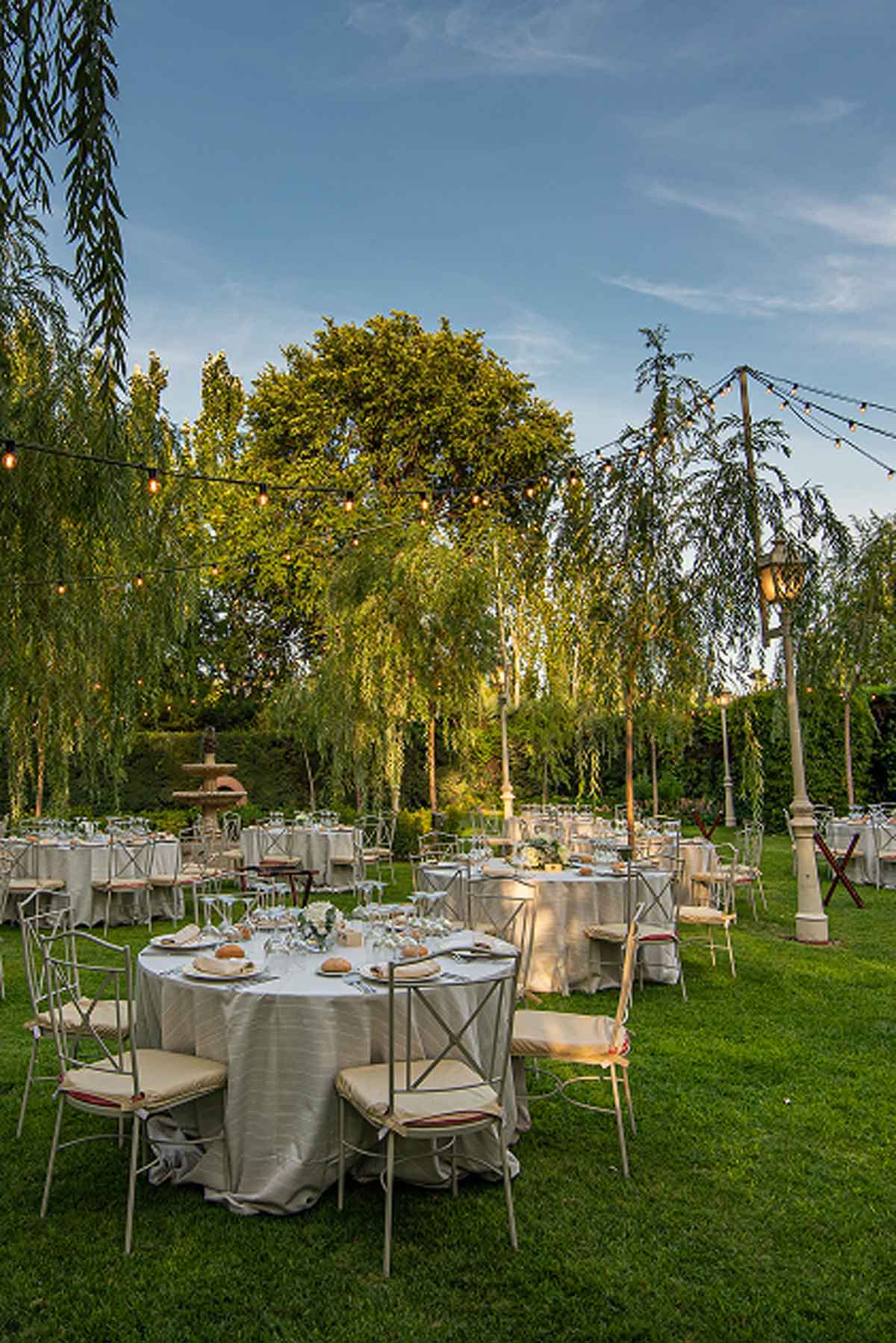 Banquete al aire libre Villa Laureana